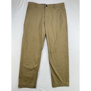 Nike Golf Dri-Fit Stretch Mens 34x30 Khaki Tan Flat Front Pants